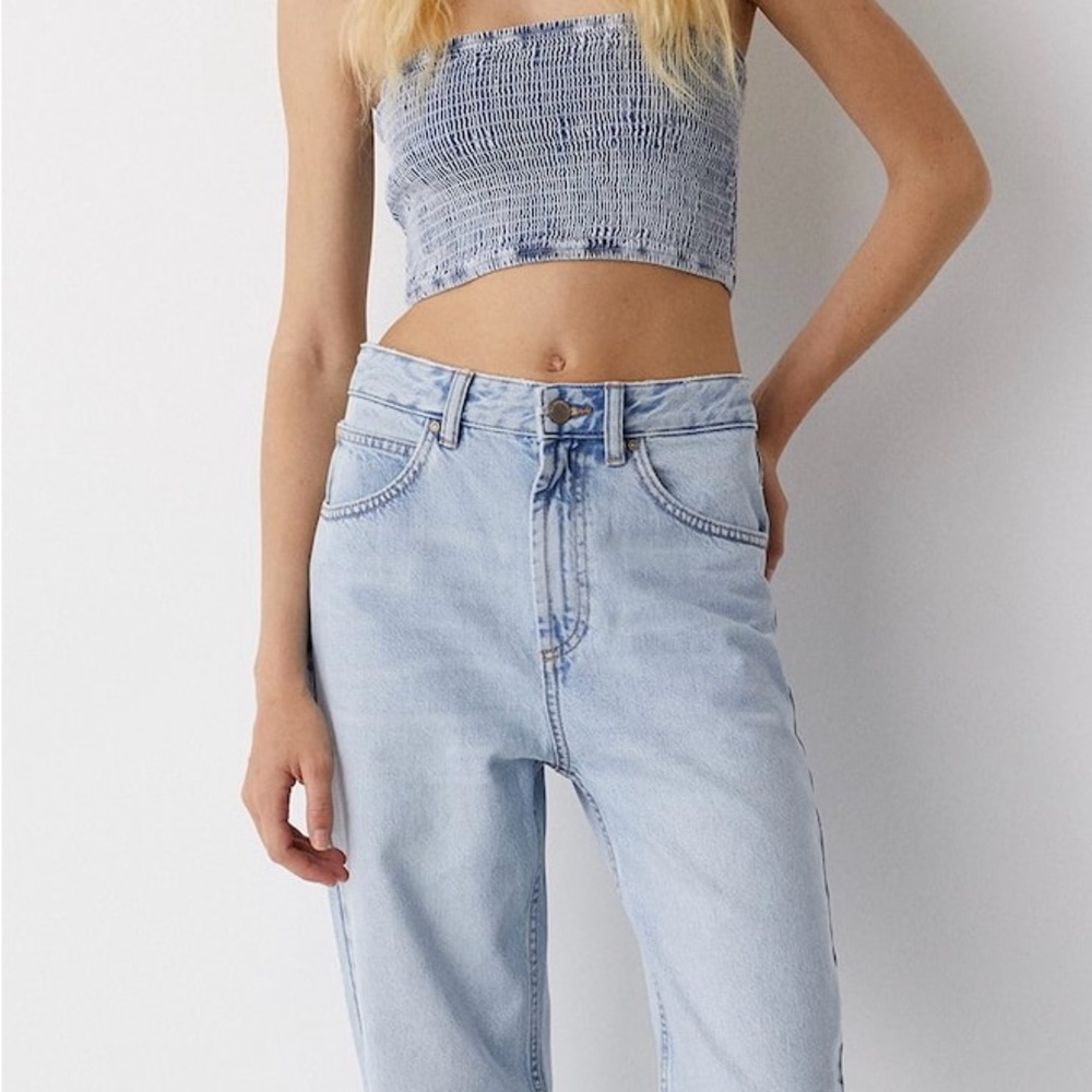 PULL &BEAR JEANS NWT Mid-waist barrel jeans SIZE6